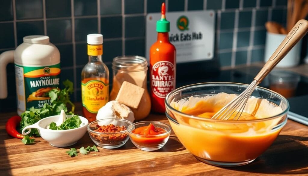 Bang Bang Chicken Sauce Preparation