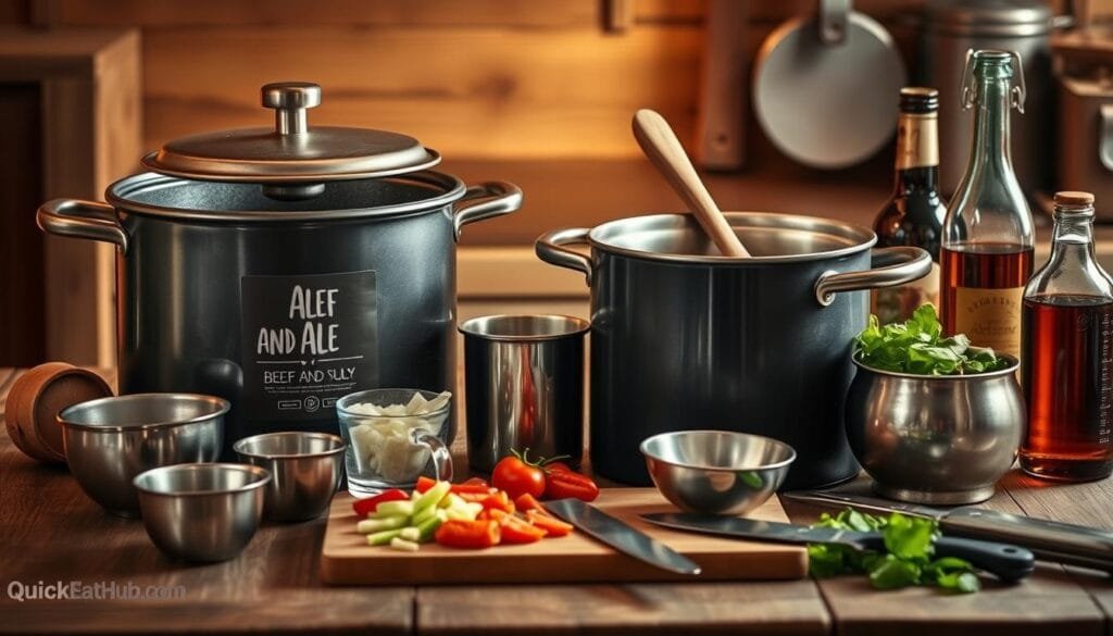 Cooking Equipment for Beef and Ale Stew