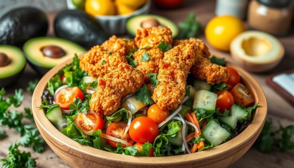 Crispy Chicken Salad