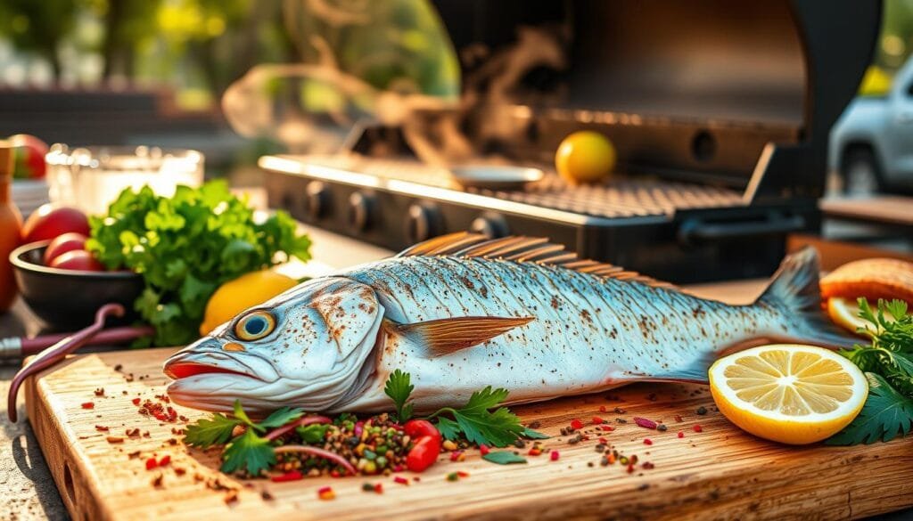 Dorado Fish Grilling Preparation