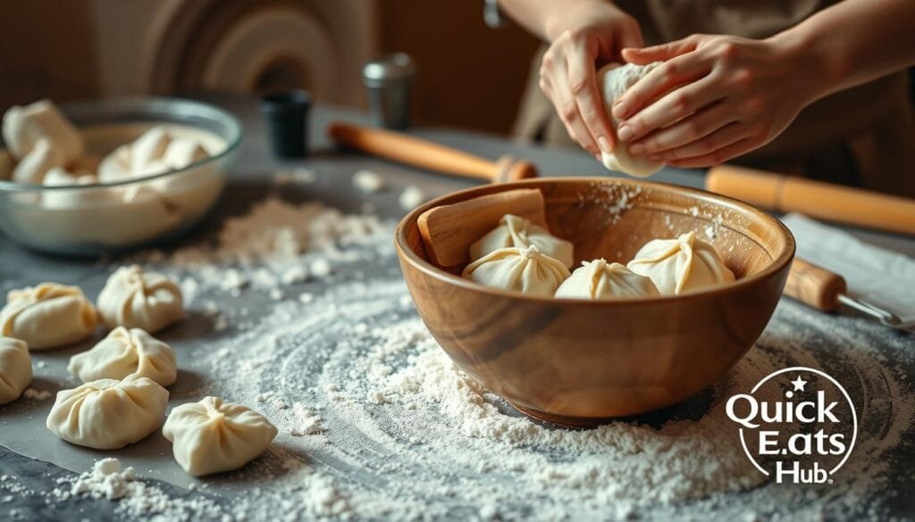 Gluten-Free Dumpling Dough Preparation