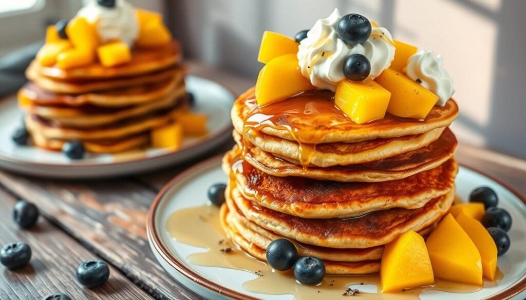 Mango Pancake Fruit Toppings