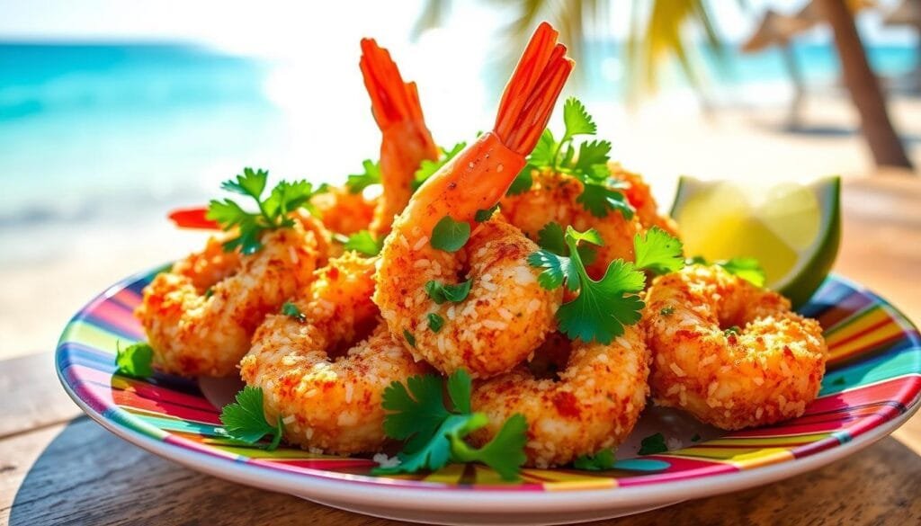 Spicy Coconut Shrimp Variation