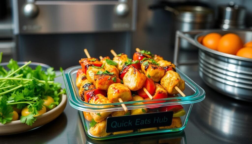 Storing Grilled Chicken Skewers Storing Grilled Chicken Skewers