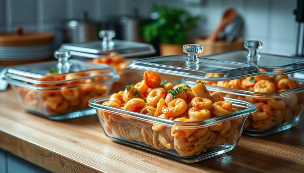 Storing Shrimp Pasta Leftovers