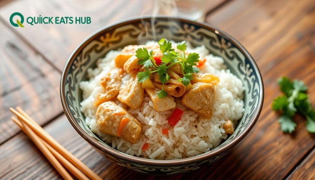 Traditional Chicken Long Rice Serving Traditional Chicken Long Rice Serving