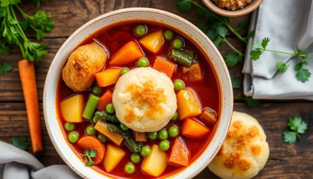 Vegetable Stew with Fluffy Dumplings Vegetable Stew with Fluffy Dumplings