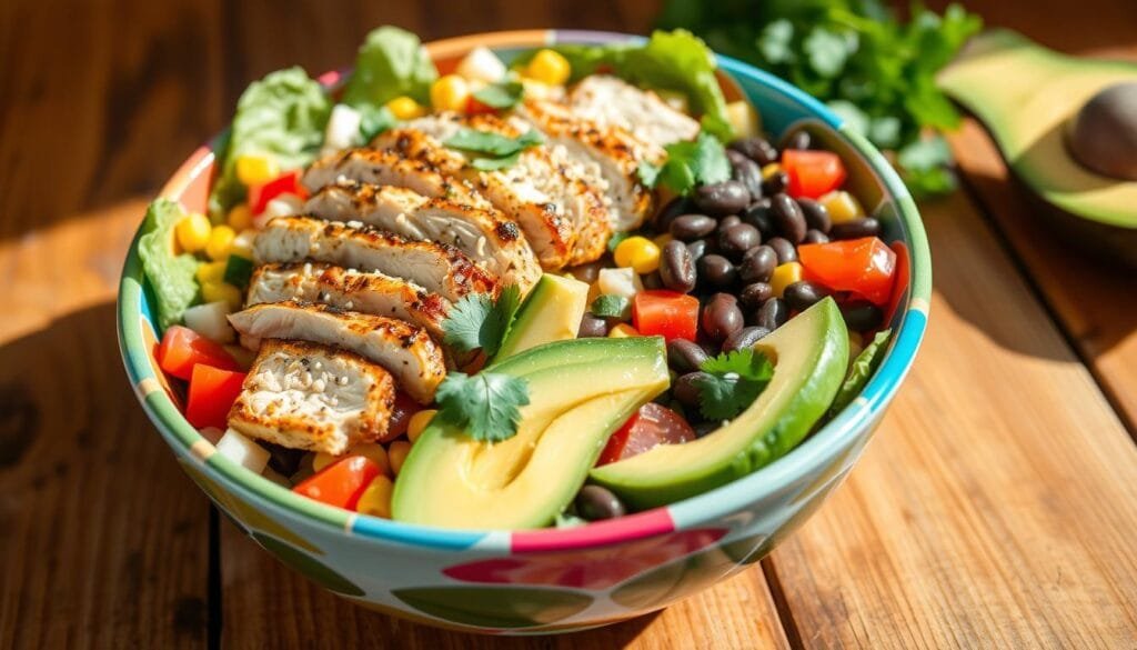 southwest chicken salad protein options
