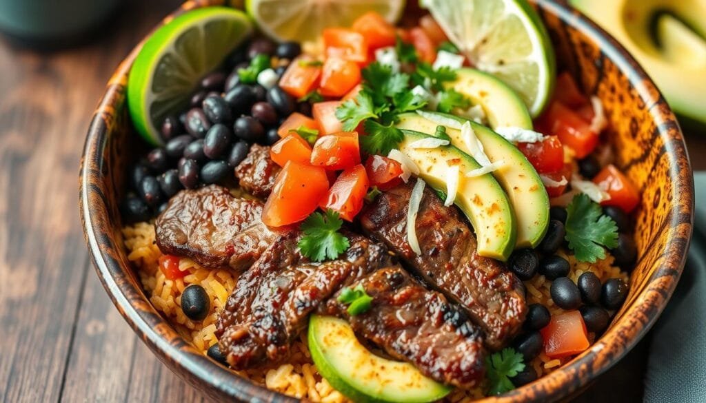 tex-mex steak bowl