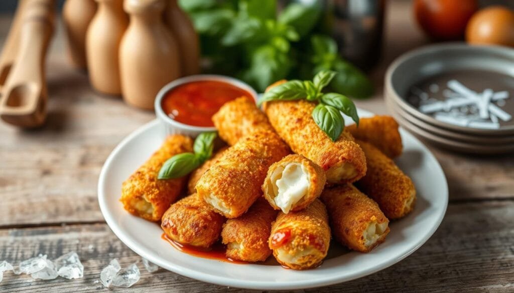 Air Fryer Mozzarella Sticks