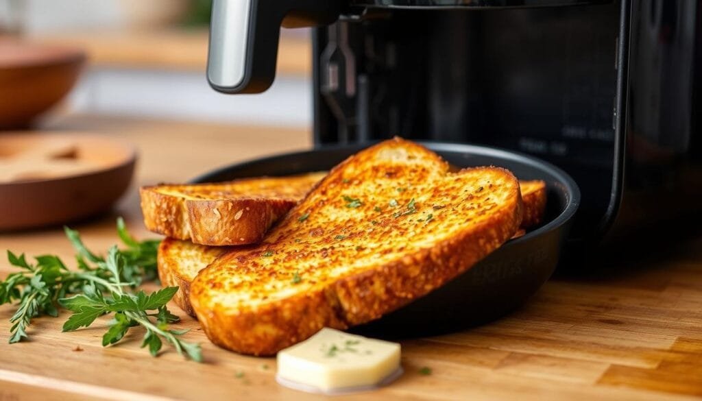 Air Fryer Texas Toast Preparation