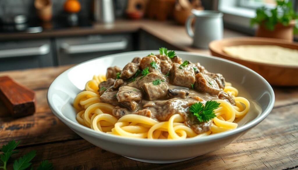 Beef Stroganoff Quick Dinner Recipe