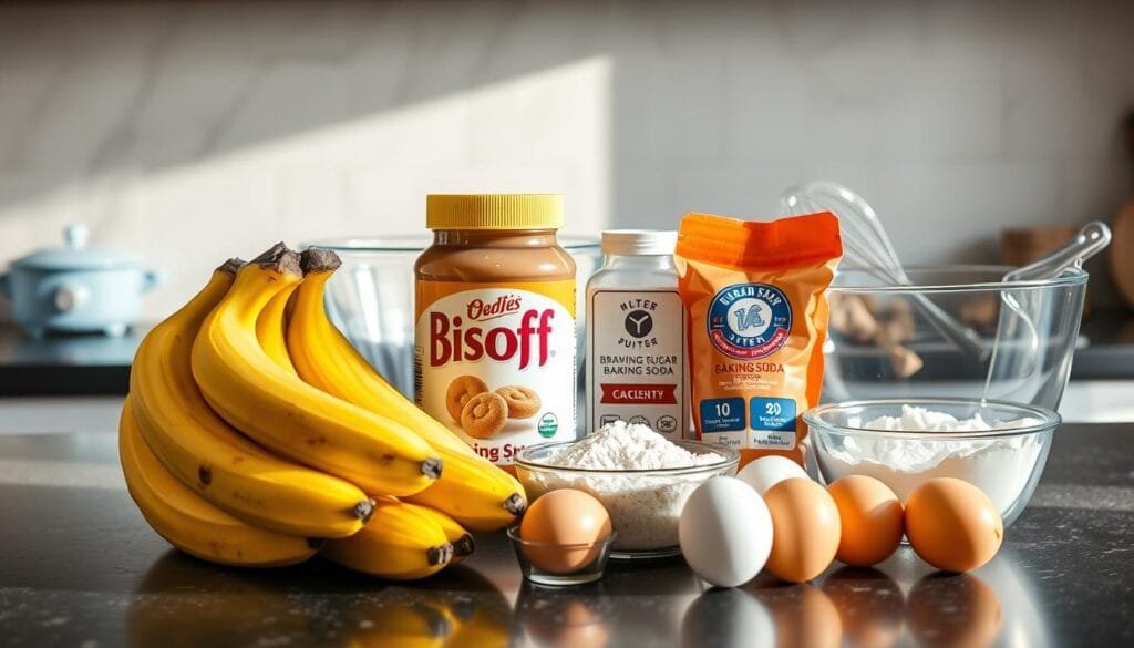 Biscoff Banana Bread Ingredients Preparation