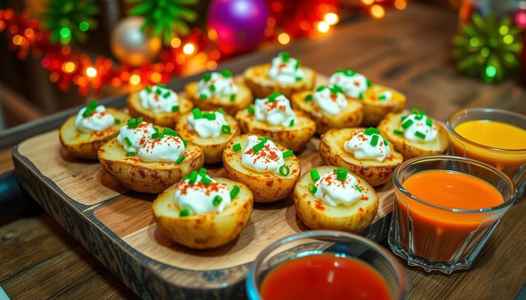 Cottage Cheese Potato Skins Party Appetizer