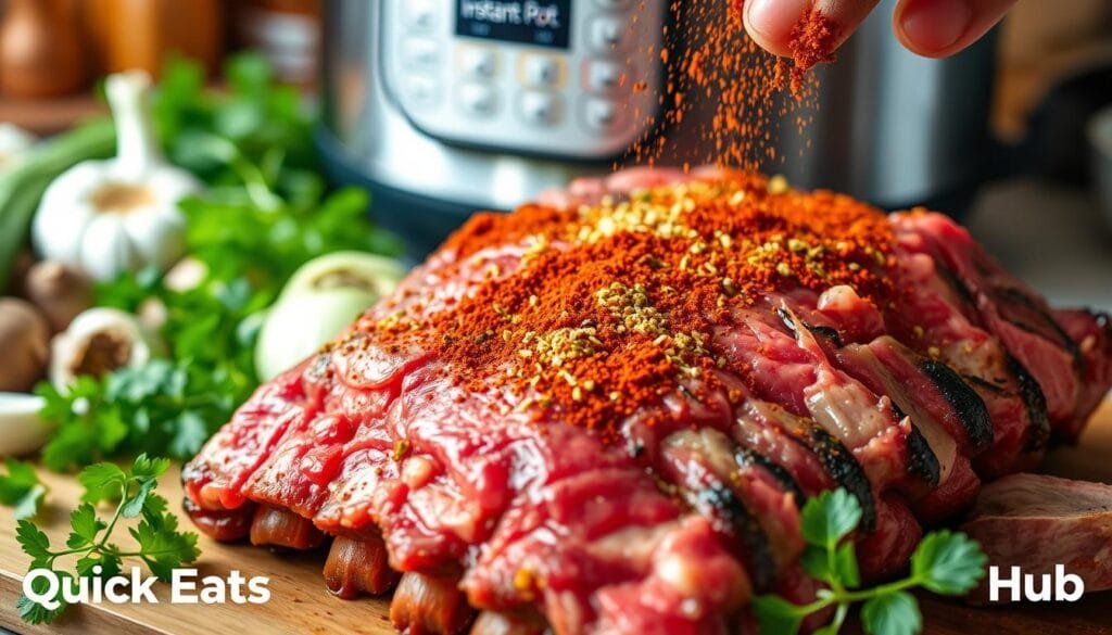 Preparing Instant Pot Beef Ribs