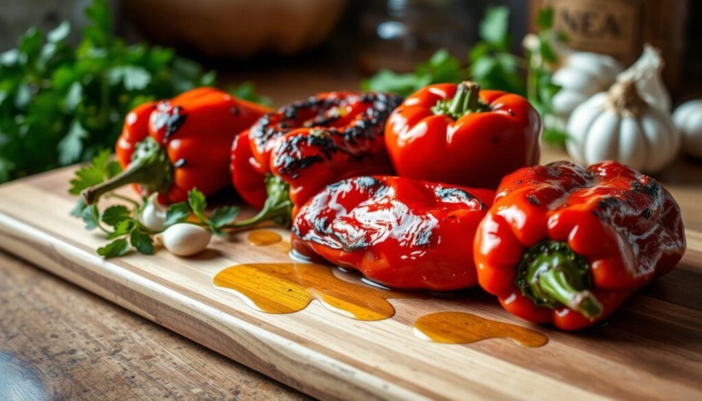 Roasted Red Peppers Preparation