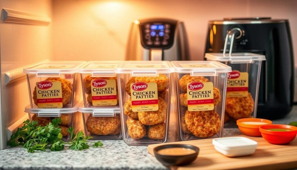 Tyson Chicken Patties Storage