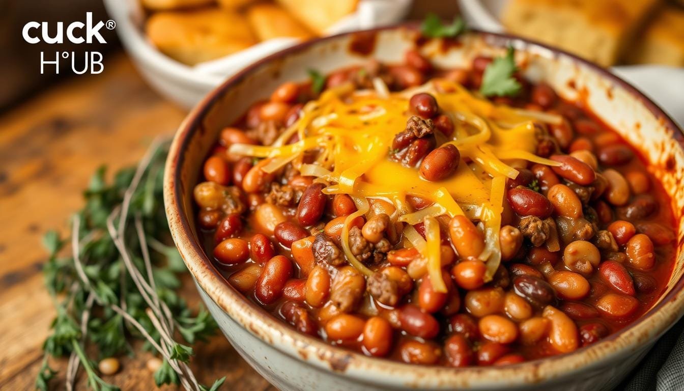 baked beans with ground beef recipe