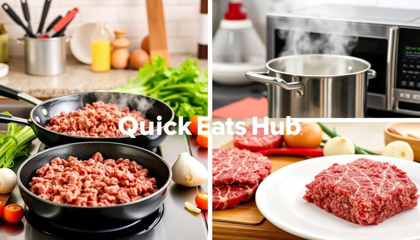 can you cook frozen ground beef