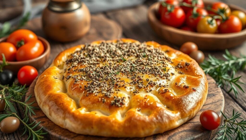 za'atar bread manakish