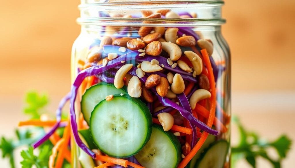 Asian-Inspired Crunchy Salad in a Jar