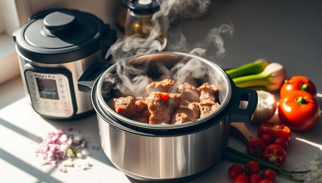 Instant Pot Beef Tacos Cooking Process Instant Pot Beef Tacos Cooking Process