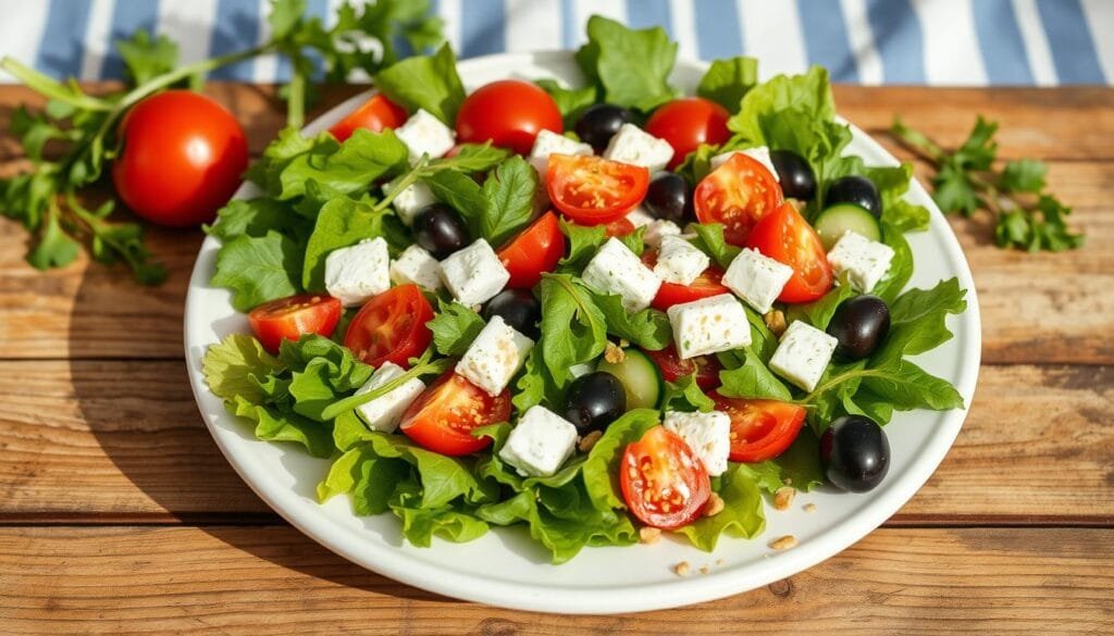 Mediterranean Salad Meal Prep Presentation