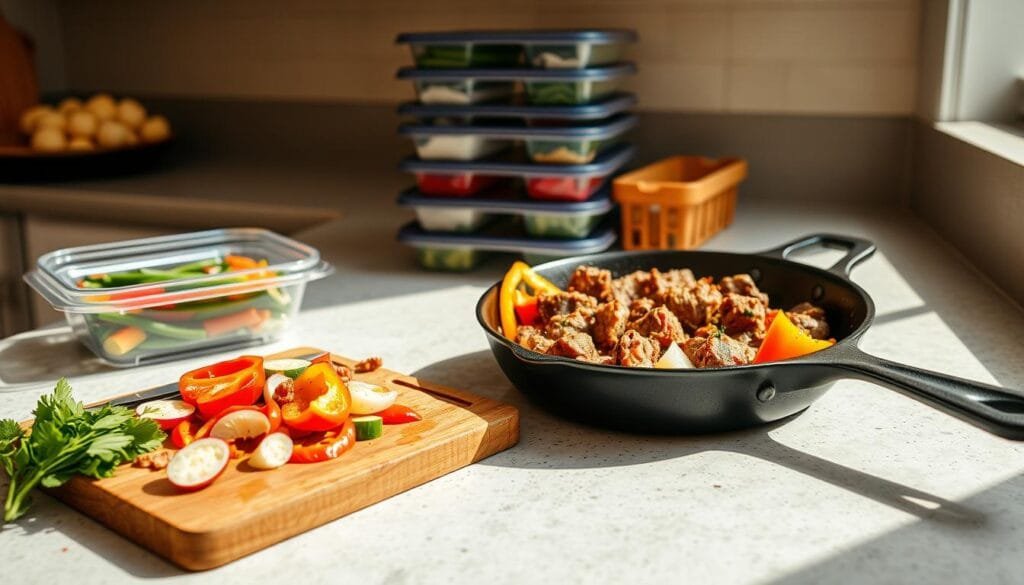 One-Pan Beef Meal Preparation