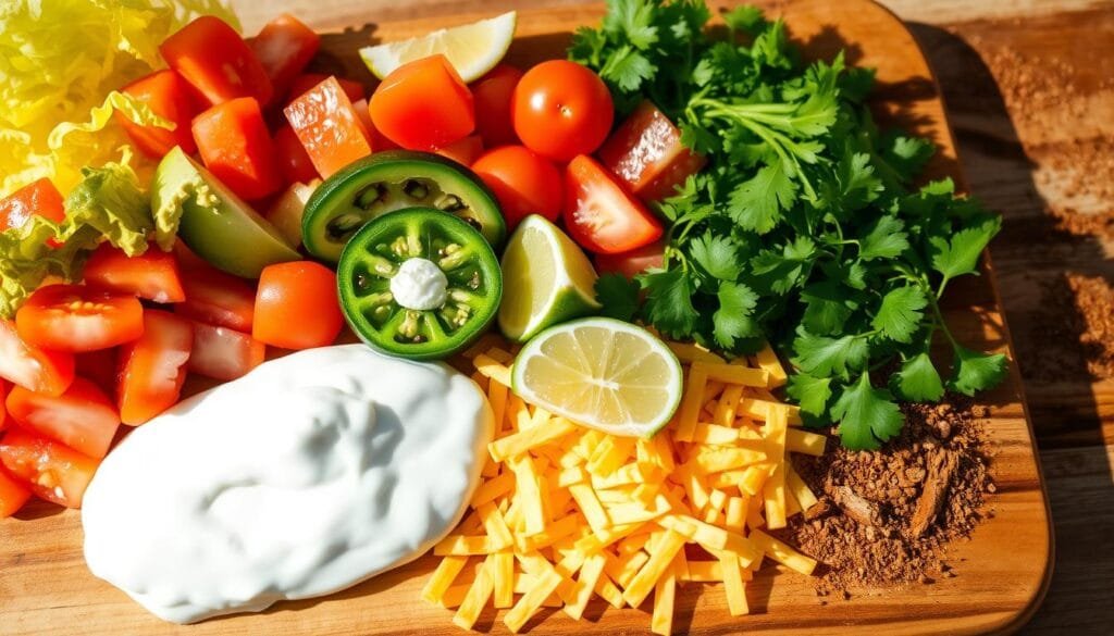 Taco Toppings Spread Taco Toppings Spread