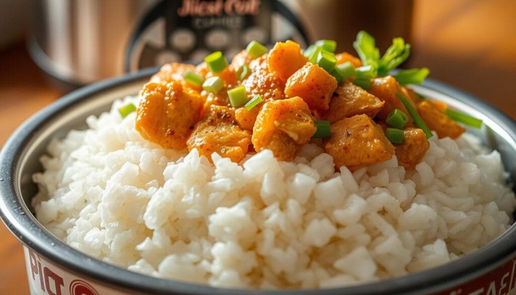 delicious chicken and rice in rice cooker