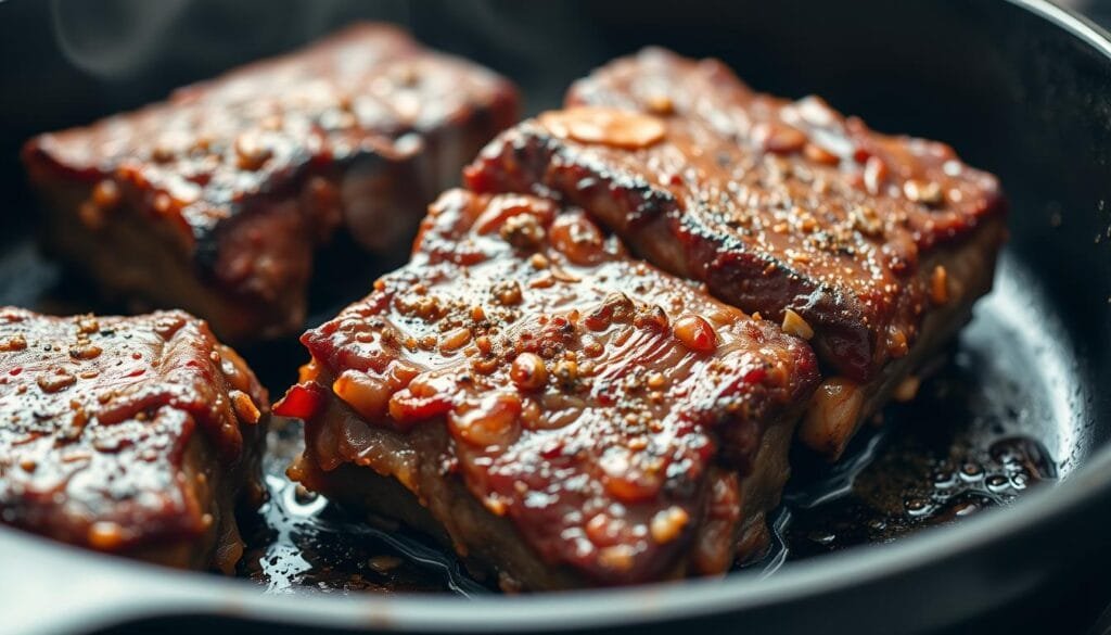 searing short ribs
