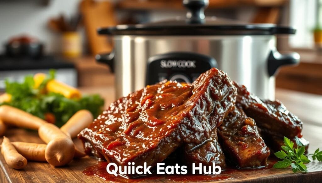 slow-cooked beef short ribs