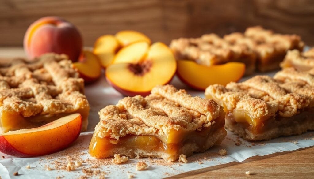 Cinnamon Peach Crumble Bars Variations