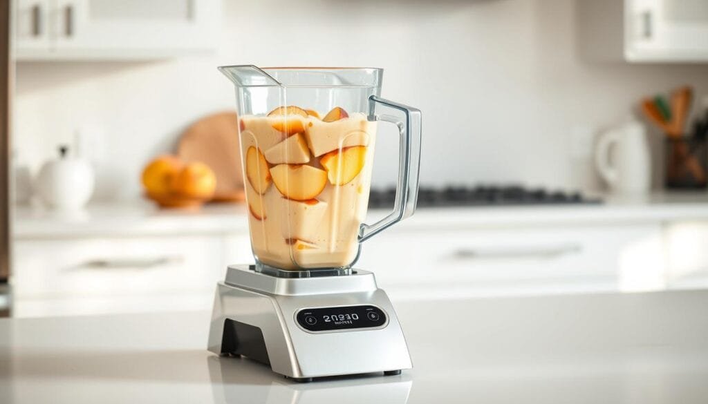 Vanilla Peach Smoothie Blender