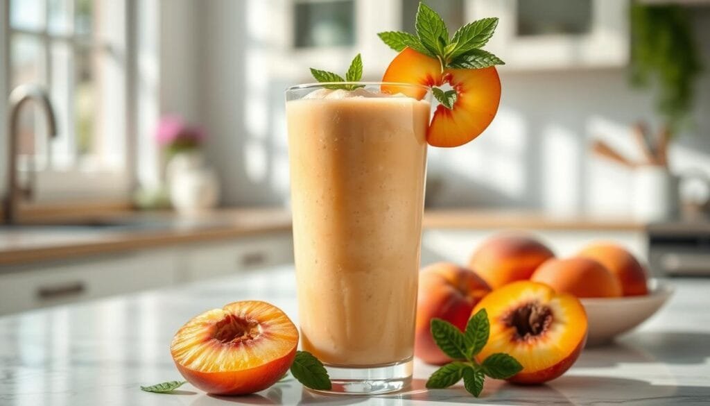 dairy-free peach smoothie