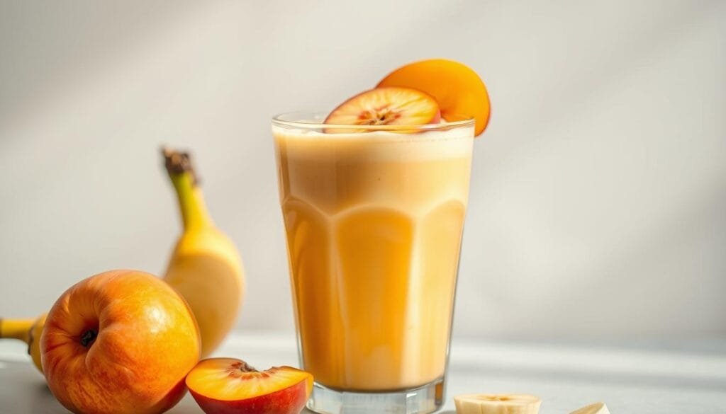 peach banana shake