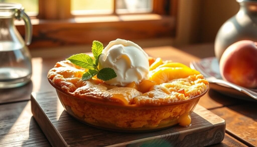 peach cobbler