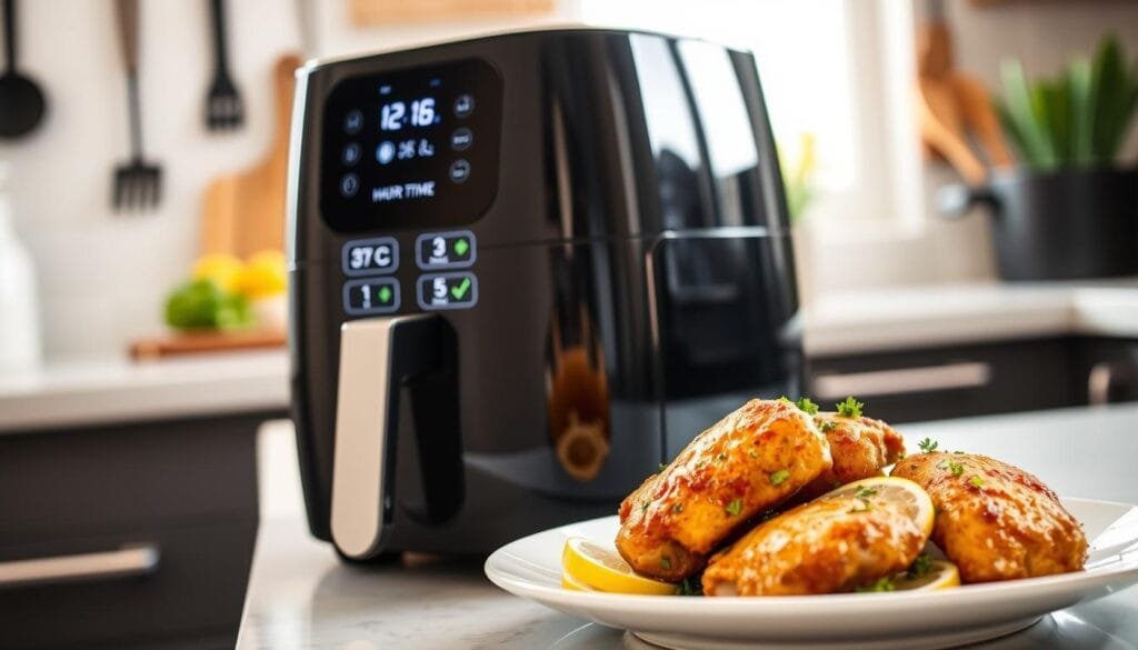 Air fryer settings for chicken thighs
