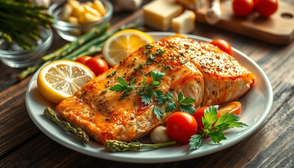 Nutritional Information for Garlic Butter Salmon Dish