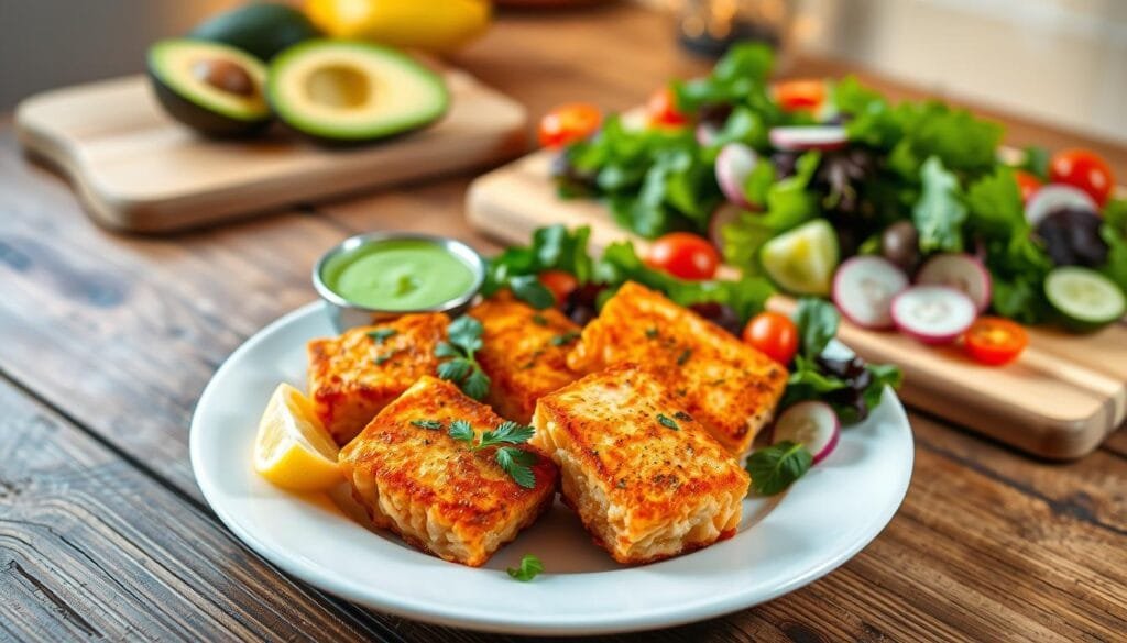 Serving suggestions for salmon bites recipe